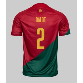 Herren Fußballbekleidung Portugal Diogo Dalot #2 Heimtrikot WM 2022 Kurzarm